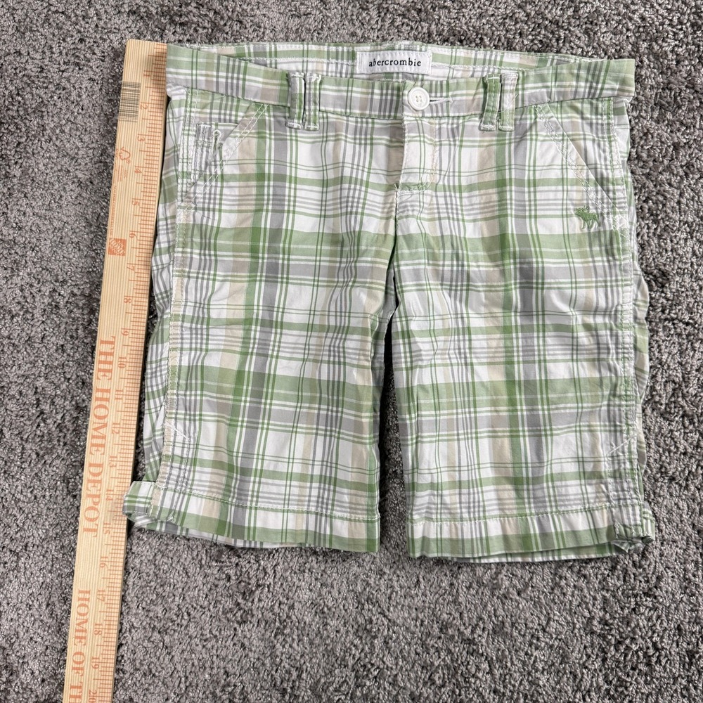 Y2K Abercrombie Girls Bermuda Shorts 12 Y2K Cotton Preppy Old Money 2000s - Picture 2 of 14